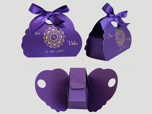 Butterfly Cake box -purple Color