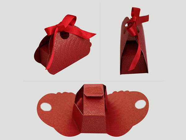 Butterfly Cake box -Red Color