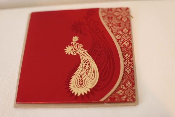 Hindu wedding Cards Red_Frount