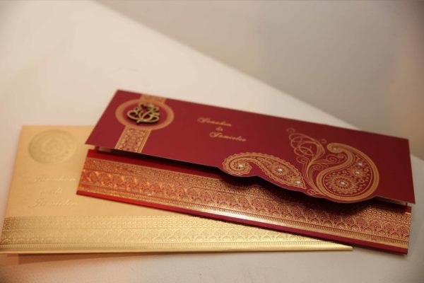 Hindu wedding Cards Red-03