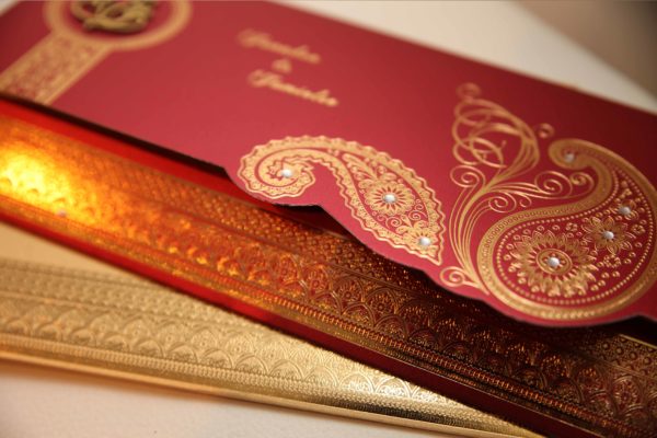 Hindu wedding Cards Red-02