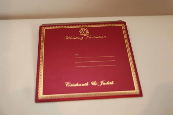Foil flora hindu wedding invitation_Cover