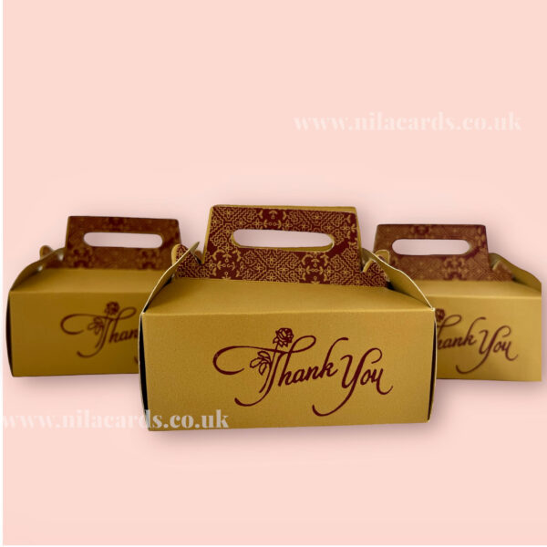 Suitcase Model Gold Favour Box