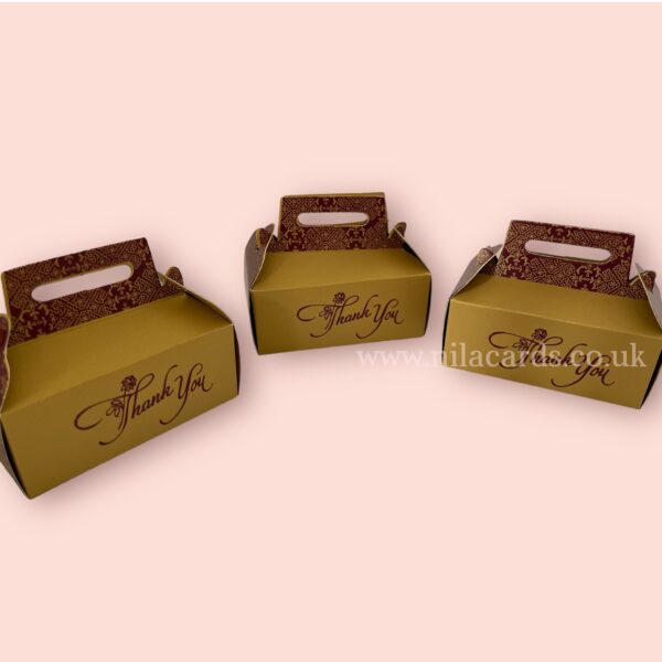 Suitcase Model Gold Favour Box