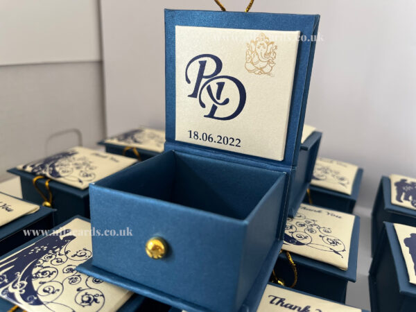 Navy Blue RB Favour Box