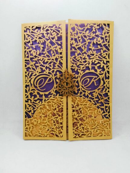 Rich Laser Cut Wedding Invitation